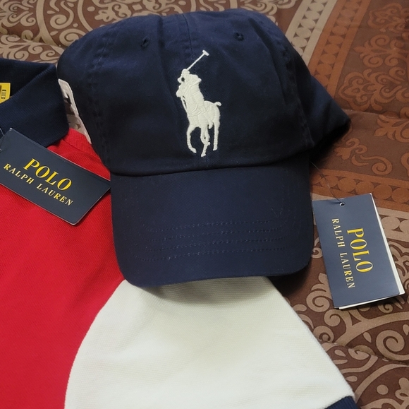 Polo Ralph Lauren Collared Shirt And Hat Set - Picture 3 of 12